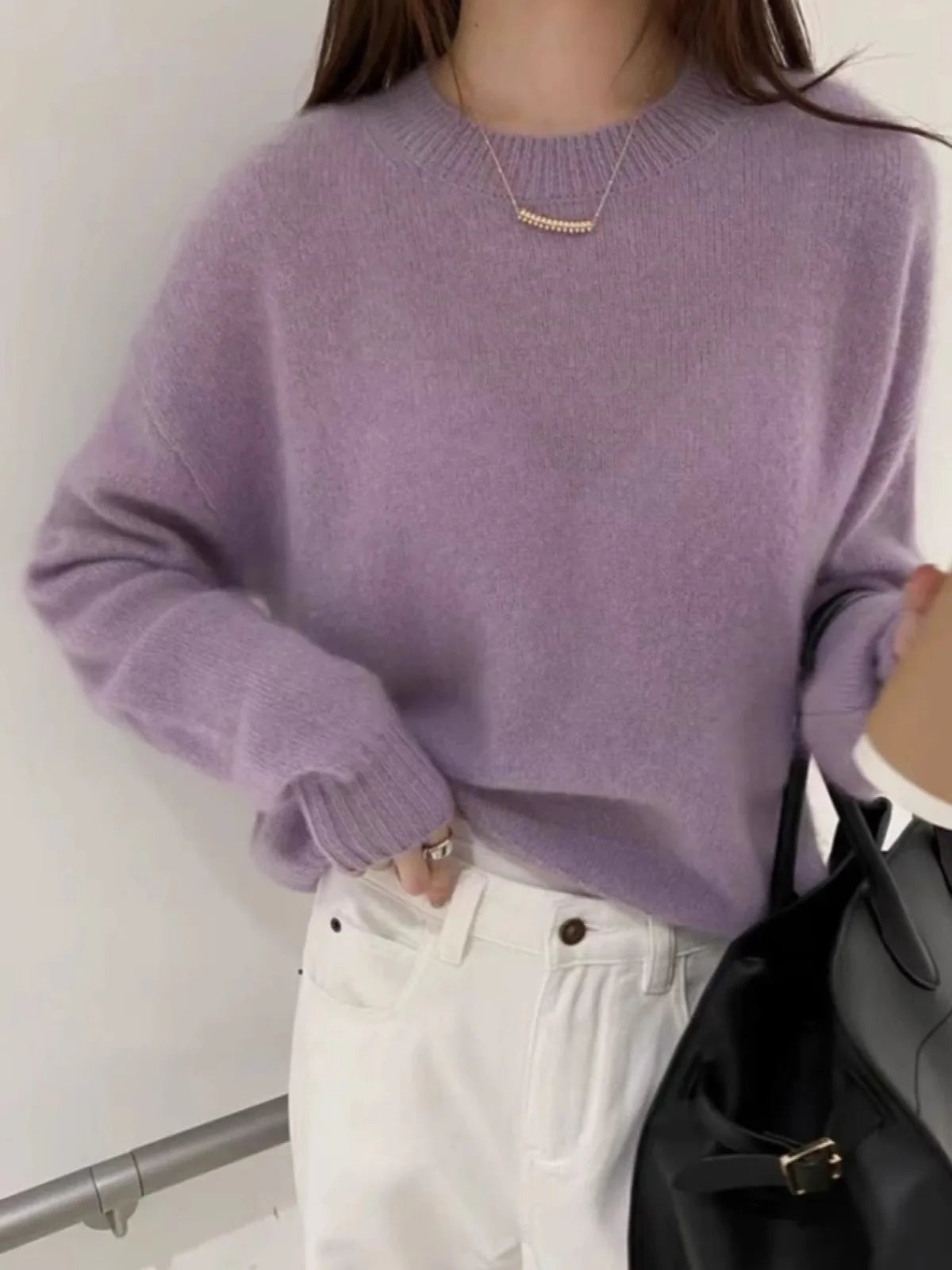 Northern Winter High-Grade Turtleneck – 100% Pure Cashmere Women’s Sweater | Autumn & Winter Thick Loose Knit